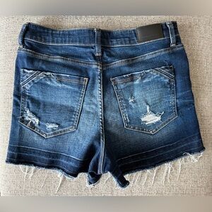 Buckle Black Fit #35 Size 30 High-rise Stretch  Distressed Jean Shorts.